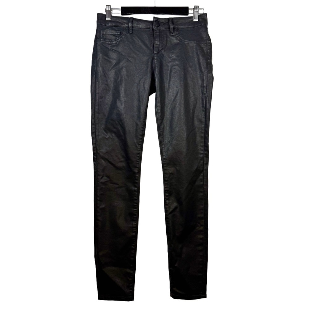 Elie Tahari Denim 'Audrey' Coated Legging | Black | SIZE 27